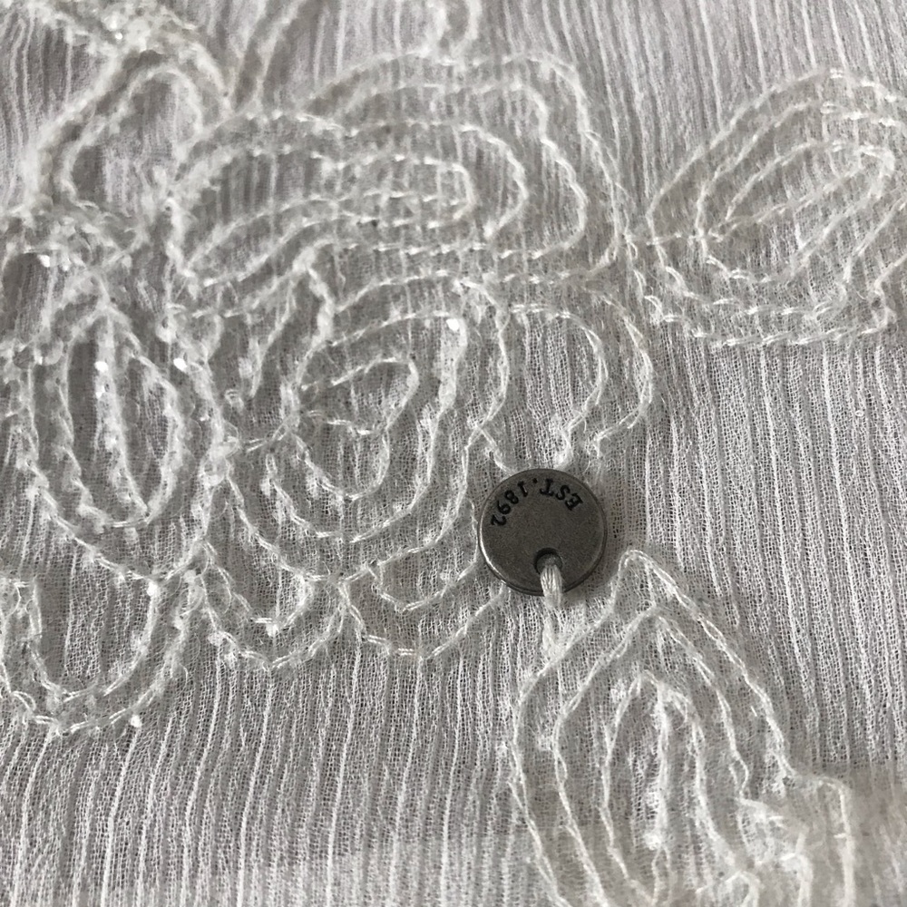 SOLD Abercrombie & Fitch SOLD See Through White Tank Top - Picture 3 of 6